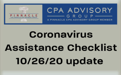 Coronavirus Assistance Checklist by Dave Krebs, CPA, Oct. 26, 2020 update