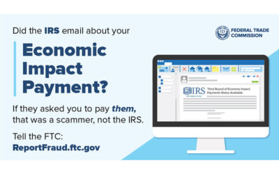 FTC: Email about 3rd Economic Impact Payment is a scam