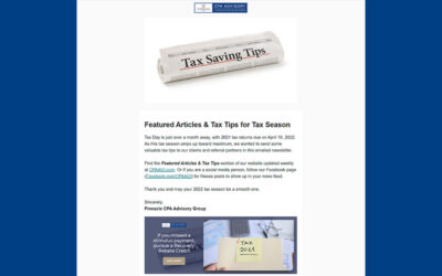 ‘Featured Articles & Tax Tips’ newsletter released